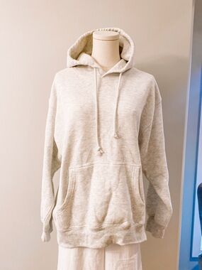 Light Heather Gray Hoodie - Pullover Hooded Sweatshirt